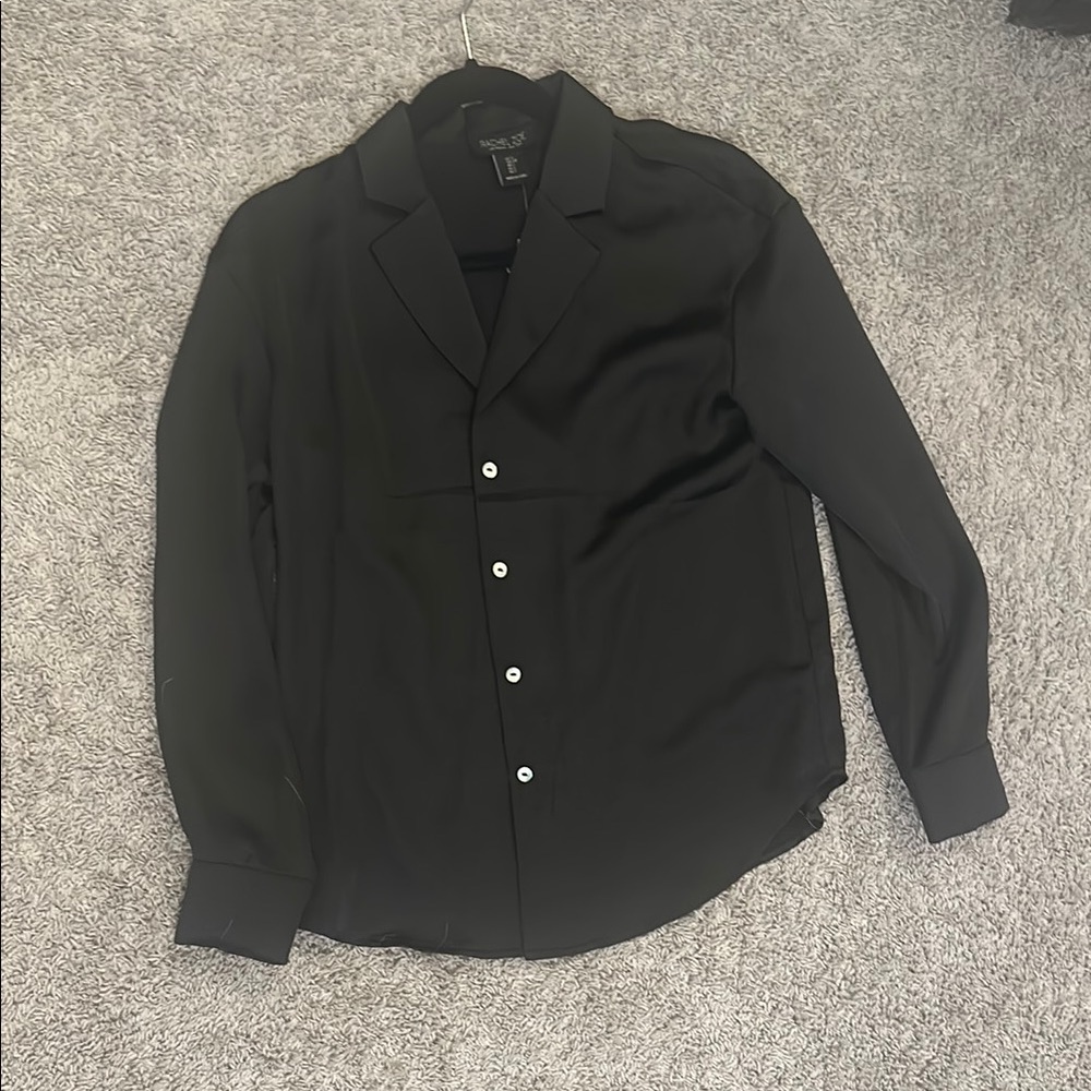 Rachel Zoe Elegant Black Blouse
